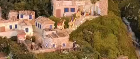 Presépio de materiais recicláveis